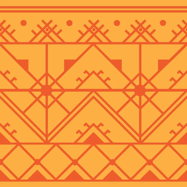 Nahtloses Muster Mit Ethnischen Ornamenten Tapete Boho Stil Stammesmuster — Stockvektor
