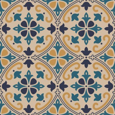 Art Nouveau vektörsüz kalıplar. Eski bir süs. Duvar kağıdı, arkaplan, albüm, kumaş, tekstil dokusu 