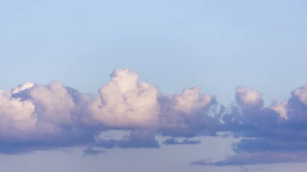 Beautiful Blue Clouds Thunderstorm Sky Rain Toned — Stock Photo, Image