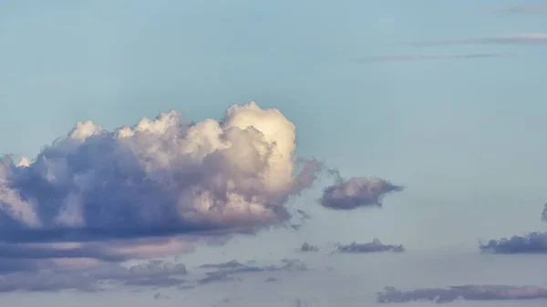 Beautiful Blue Clouds Thunderstorm Sky Rain Toned — Stock Photo, Image