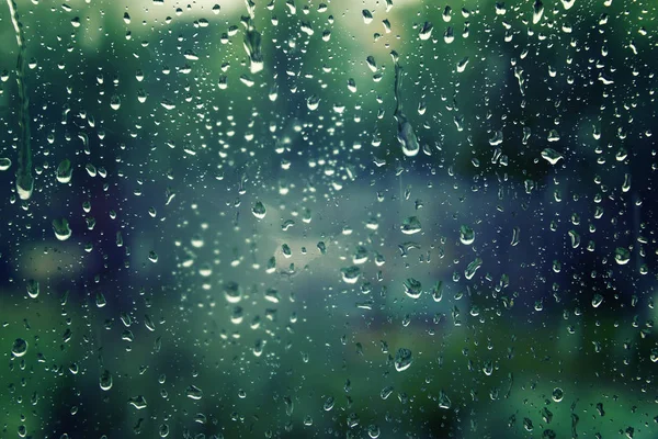 Texture Window Glass Raindrops — Stock Photo, Image