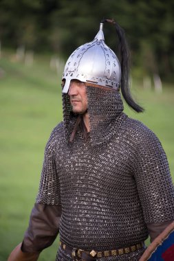 Chaplygin, Lipetsk bölge, 27 Temmuz 2018 yıl. Rusya'nın vaftiz kutlaması. Halk Tiyatrosu oyuncuları