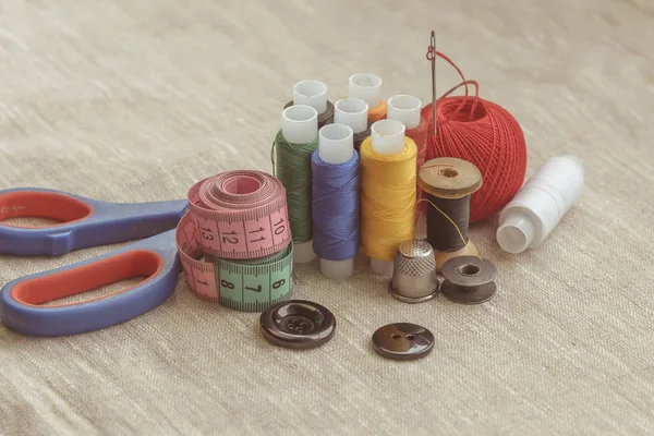 仕立て屋 仕立て屋 ニット用糸の組成 — ストック写真