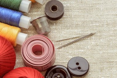 terzi, terzi, iplik dikiş ve örgü bileşimi