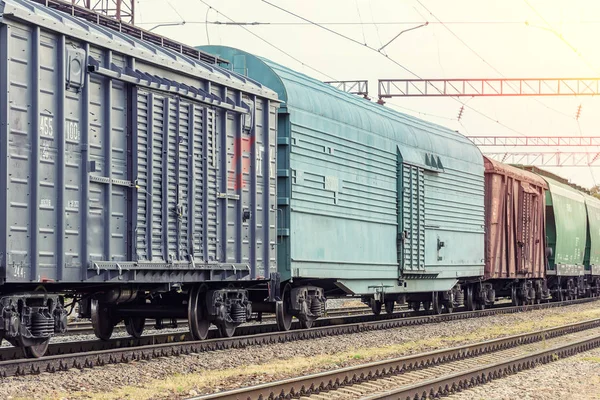 Ruedas Tren Sobre Raíles Ferrocarril — Foto de Stock