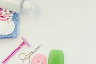 vücut bakımı, güzel cilt oluşturmak için aksesuarlar