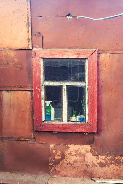 Old village house window — Stock Photo, Image