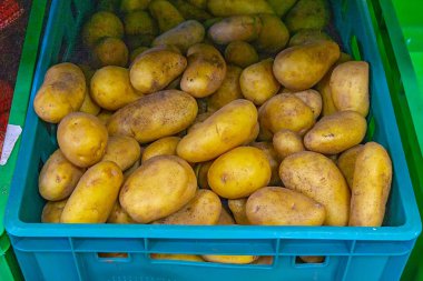 tezgahta mağazada patates