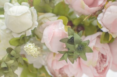 düğün kemer doku yapay güller. Dekorasyon. Arka plan. seçici odaklama