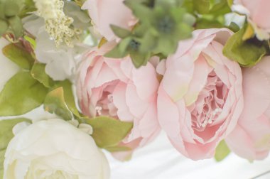 düğün kemer doku yapay güller. Dekorasyon. Arka plan. seçici odaklama