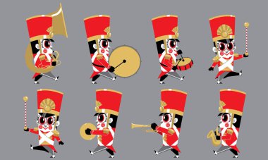 Tatlı pirinç grup çeşitli aletleri tür. İzole.