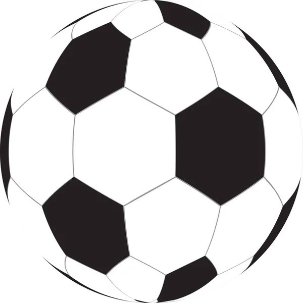 Icona del pallone da calcio vettoriale — Vettoriale Stock