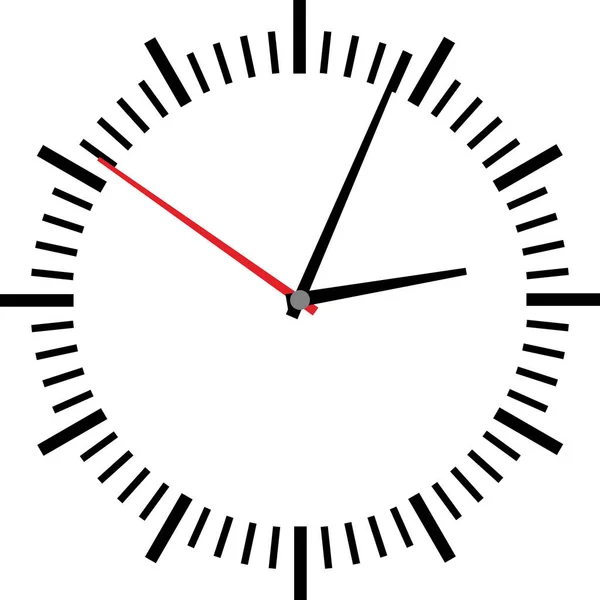 Illustration vectorielle du visage de l'horloge — Image vectorielle
