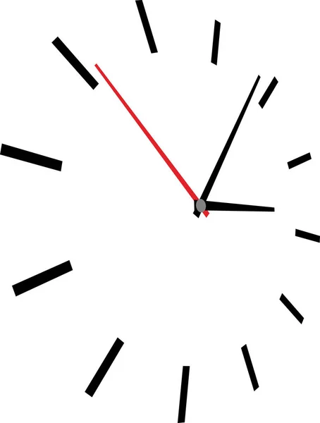 Illustration vectorielle du visage de l'horloge — Image vectorielle