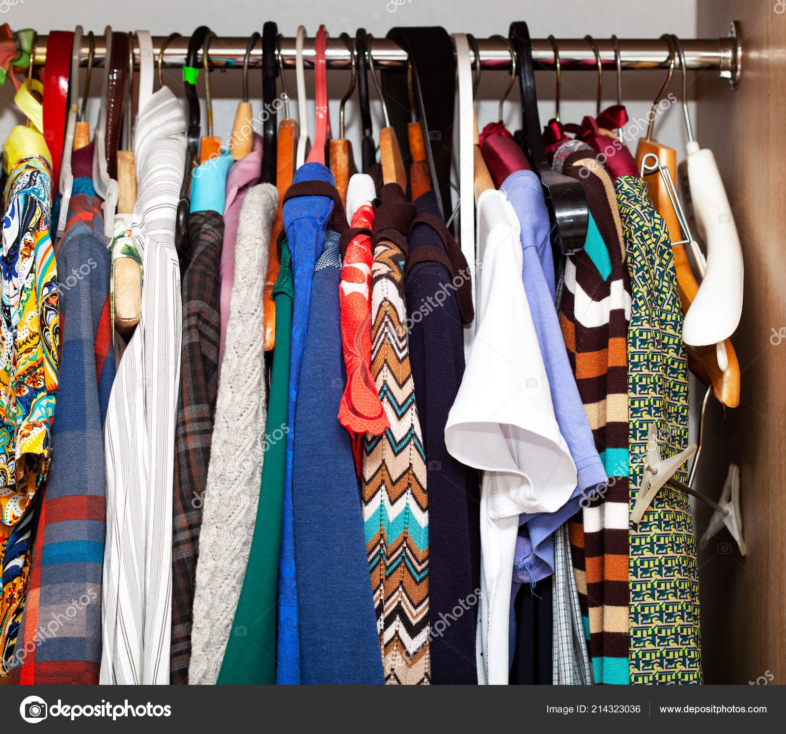 Wardrobe With A Lot Of Woman Clothes Stock Photo C Orelphoto2