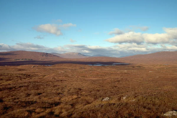 Krajobraz Górski Rejonie Glencoe Szkocji Jesienny Widok Góry Użytków Zielonych — Zdjęcie stockowe