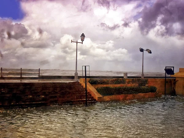 Egypt Coast of Alexandria, Storm at the sea