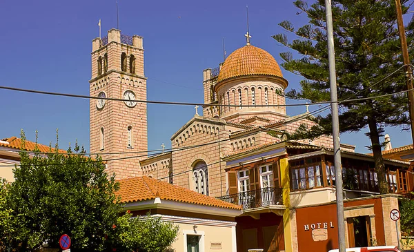 Grécia Cidade Egina Igreja Theotokos — Fotografia de Stock