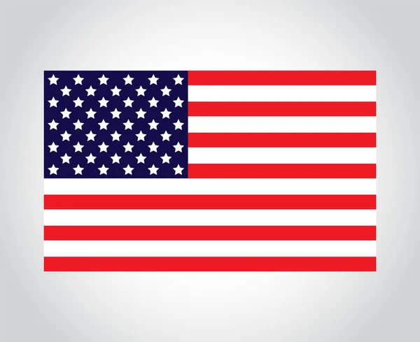 Imagem Básica Bandeira Americana — Vetor de Stock