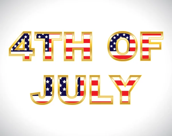 4Th July — Stock Vector