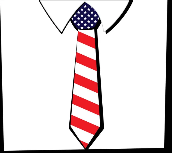 爱国风格领带插图 — 图库矢量图片