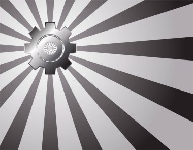 Gümüş dişli şekil gündoğumu arka plan