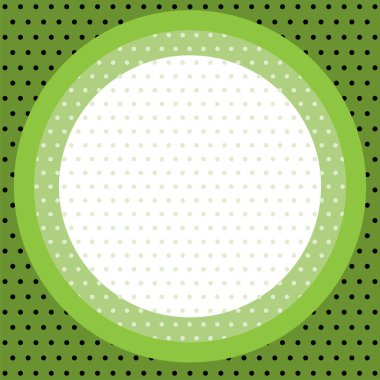 Yeşil daire Polka Dot dekor