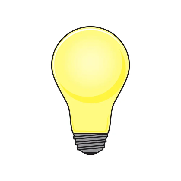 Light Bulb Object Illustration — Stock Vector