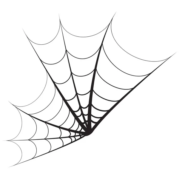 Spider Web Izolované Prvek — Stockový vektor