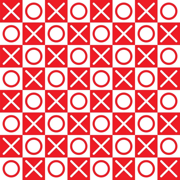 Xoxo Checkered Pattern Background — Stock Vector