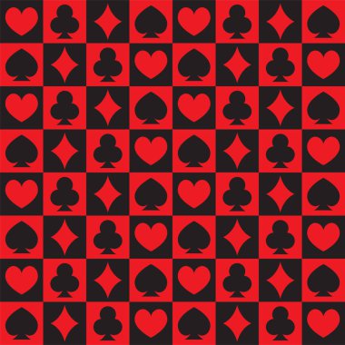 Poker şekil Damalı deseni