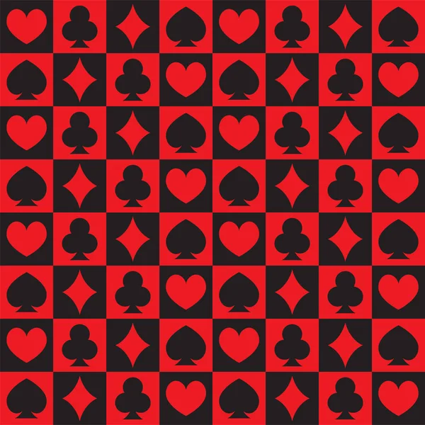 Forma Poker Padrão Checkered — Vetor de Stock