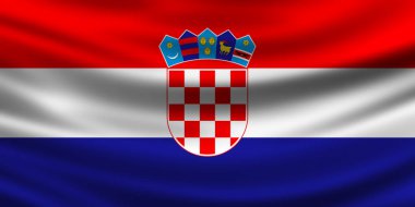 Avrupa kıtasında Hırvatistan bayrağı