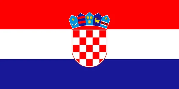 Flaggan För Kroatien — Stockfoto
