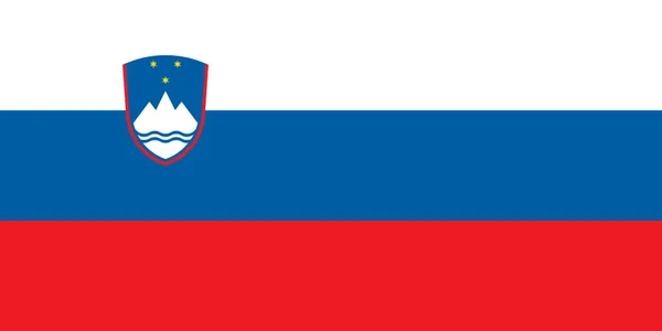 Sloveniens Flagga — Stockfoto