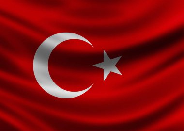 Ay ve yıldız Asya ve Avrupa'da Türkiye'nin kutsal bayrağı
