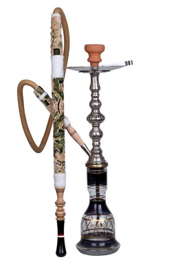 Zarif altın siyah cam kanca gümüş gövdeli bir seramik menteşe ve bir halı hortum ile