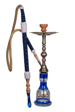 Zarif cam nargile seramik baş ve bal ile bronz gövdeli