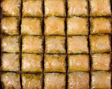 Türk lezzetli ceviz Baklava
