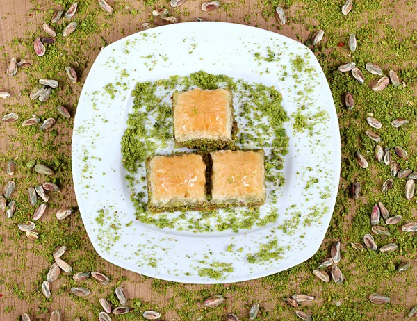 Los mejores baklava turca Pistachos frescos y deliciosos juntos Fotos De Stock Sin Royalties Gratis