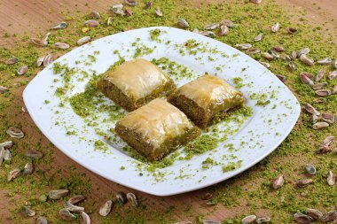 en iyi türk özel baklava birlikte bir p antep fıstığı ile