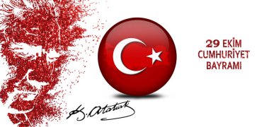  Türkiye Cumhuriyeti ve Ata 'nın 5. gününden grafik tasarımı