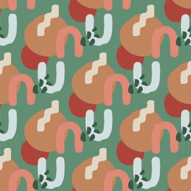 Ark. Dikişsiz desen vektör çizim.