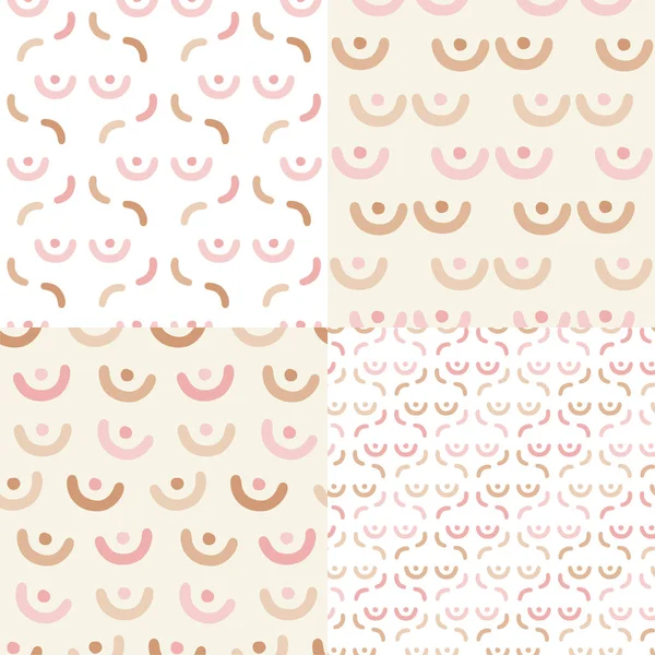 Kusursuz desenlerle soyut meme. Vektör çizim seti.