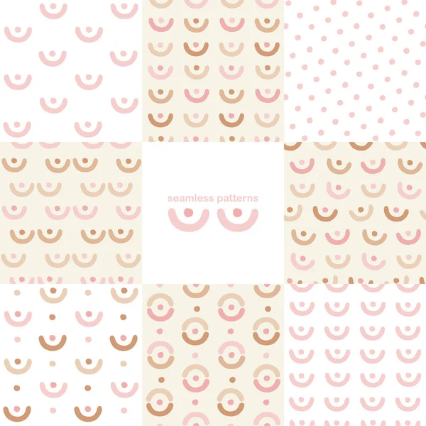 Kusursuz desenlerle soyut meme. Vektör çizim seti.