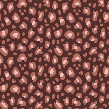 Leopar izi. Kusursuz desenin vektör çizimi.