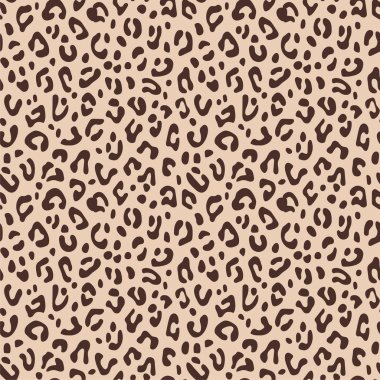 Leopar izi. Kusursuz desenin vektör çizimi.