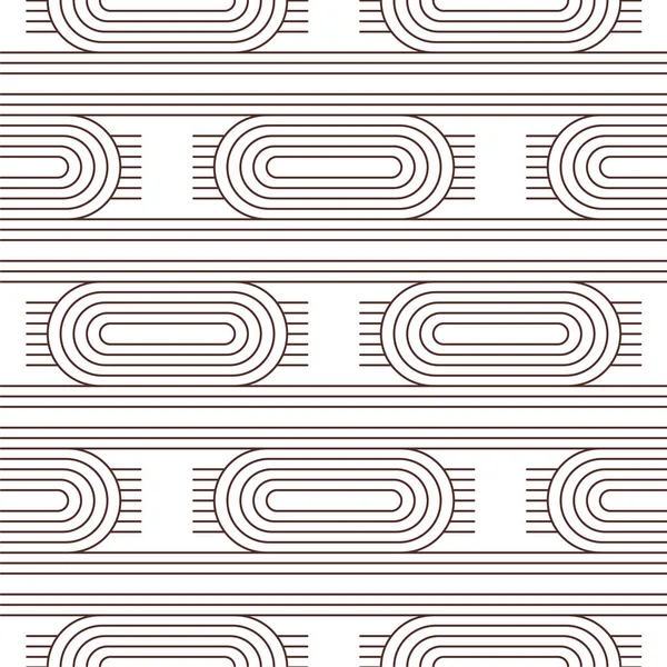 Abstrakte Streifen Vektor Illustration Des Nahtlosen Musters — Stockvektor