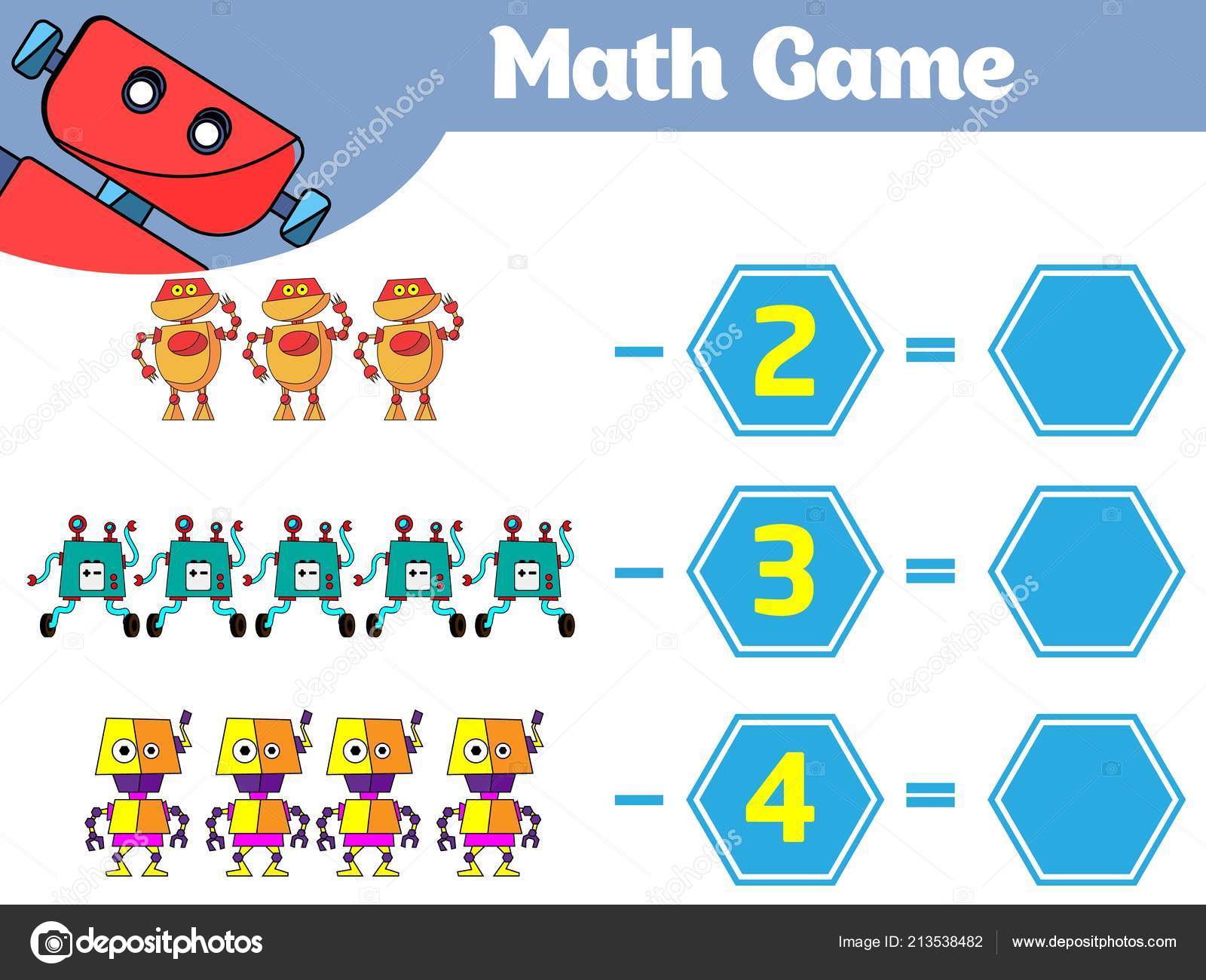 ilustração vetorial. Jogo de lógica matemática para crianças em