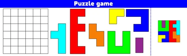 Παιχνίδι Παζλ Ολοκληρώστε Μοτίβο Εκπαίδευση Λογική Παιχνίδι Για Παιδιά Προσχολικής — Διανυσματικό Αρχείο